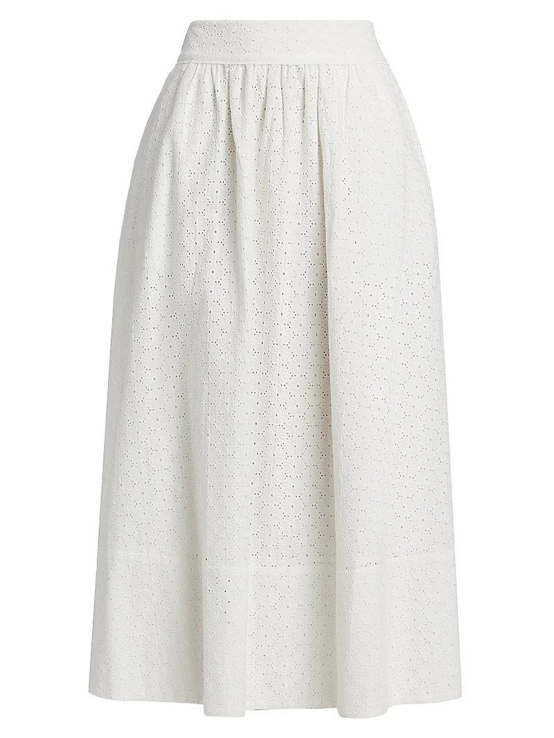 Ojai Cotton Midi Skirt