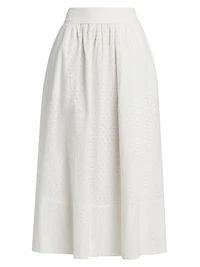 Ojai Cotton Midi Skirt