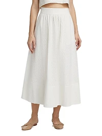 Ojai Cotton Midi Skirt
