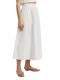 Ojai Cotton Midi Skirt