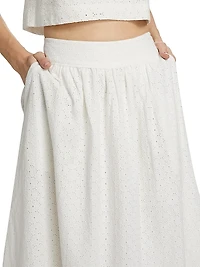 Ojai Cotton Midi Skirt