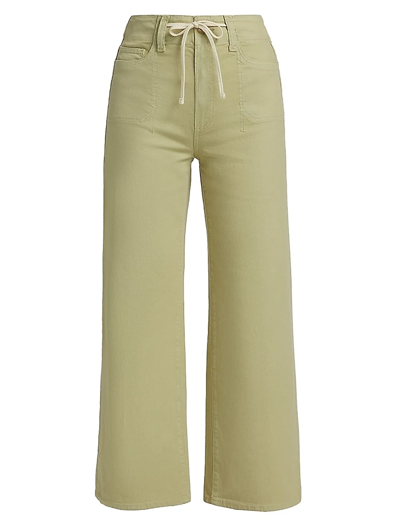 Ari Stretch-Cotton Wide-Leg Pants