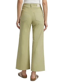 Ari Stretch-Cotton Wide-Leg Pants