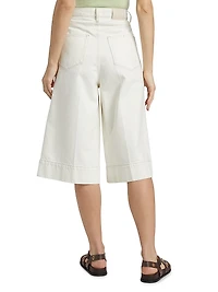 Eva Denim Wide-Leg Shorts