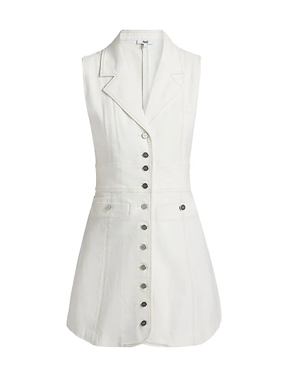 Vida Stretch-Denim Sleeveless Dress