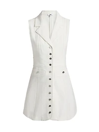 Vida Stretch-Denim Sleeveless Dress