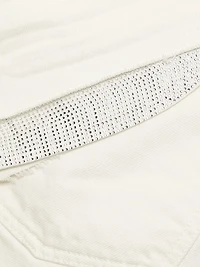 Denim Rhinestone Cutoff Shorts