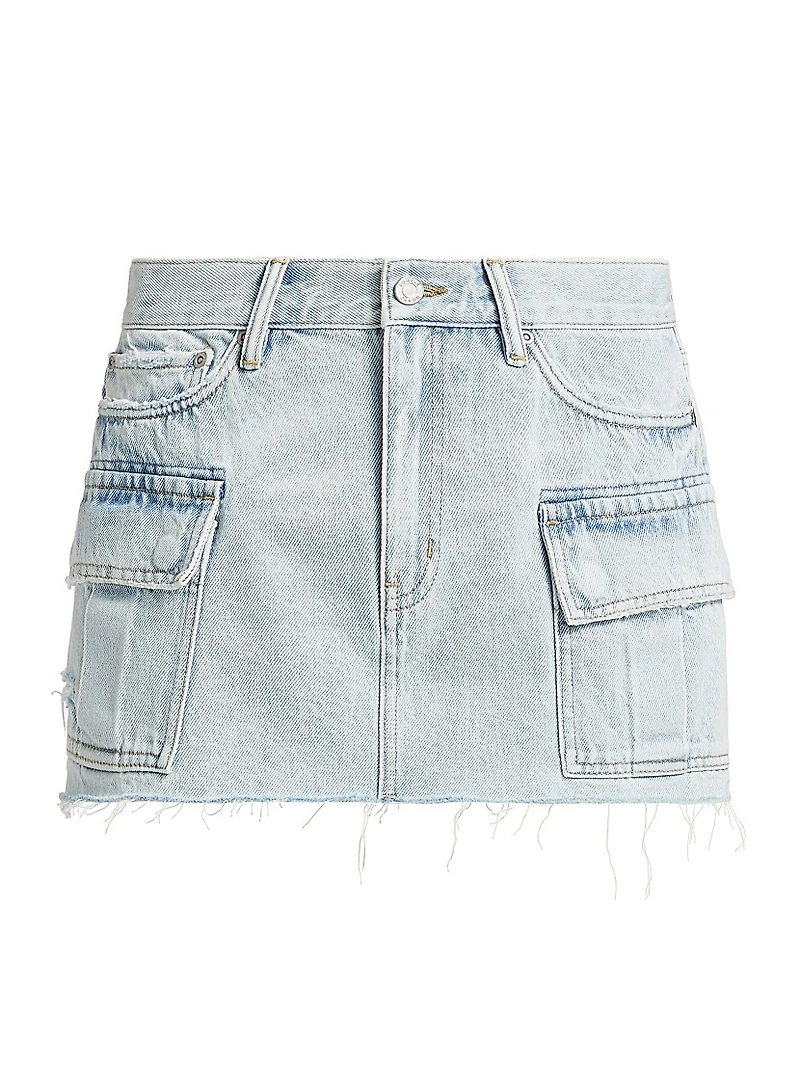 Sun Fade Cargo Miniskirt