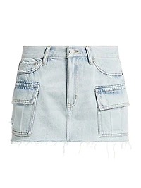 Sun Fade Cargo Miniskirt