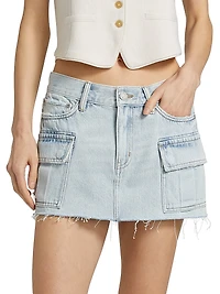 Sun Fade Cargo Miniskirt