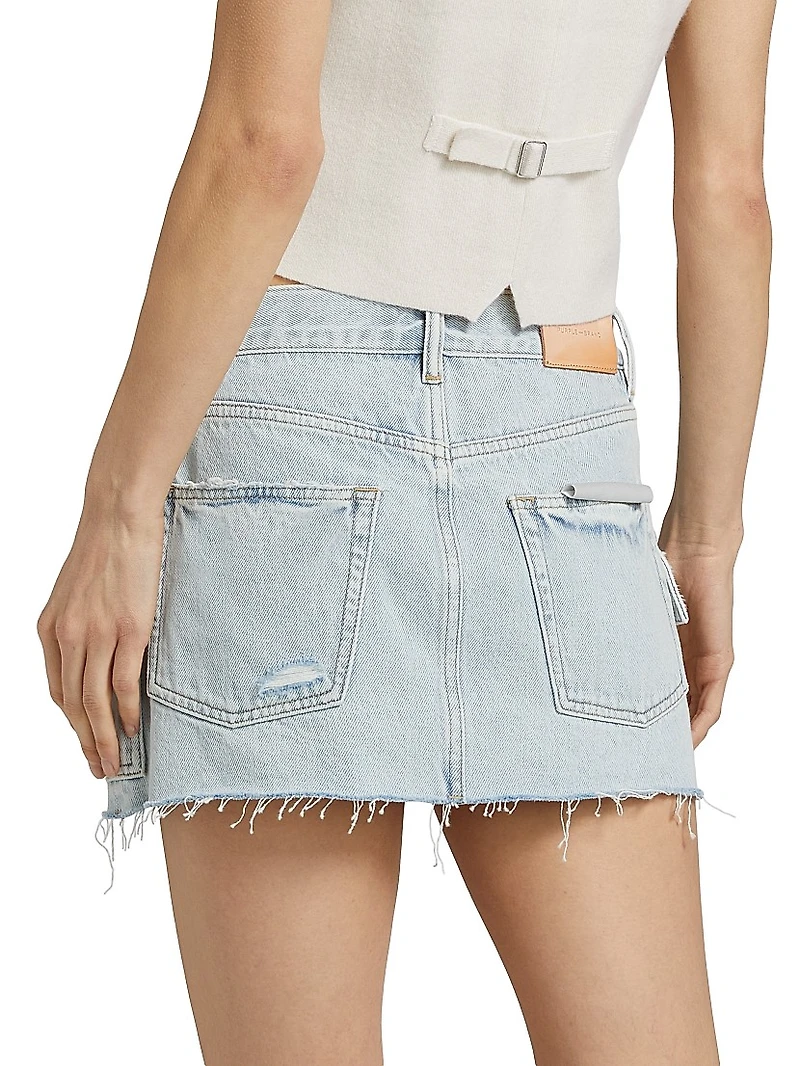 Sun Fade Cargo Miniskirt
