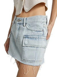 Sun Fade Cargo Miniskirt