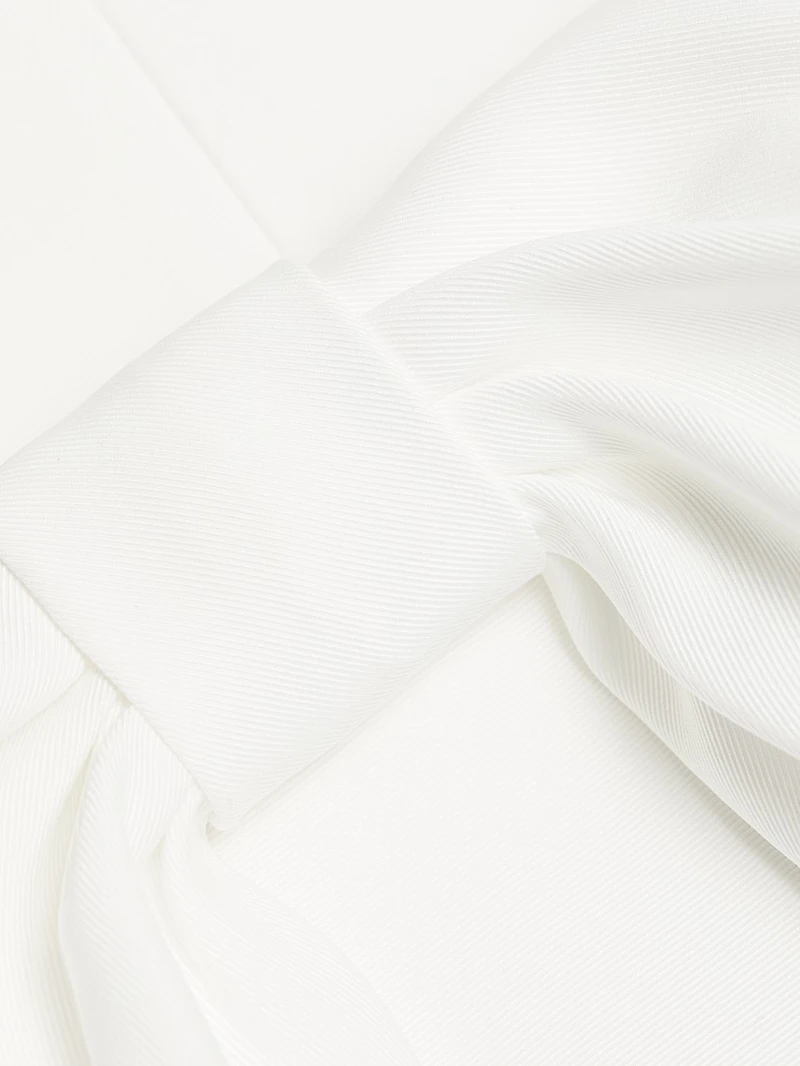 Bow Off-The-Shoulder Cocktail Dress