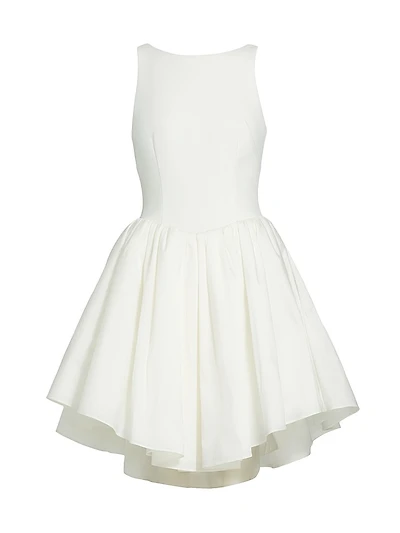 Pleated Fit & Flare Minidress