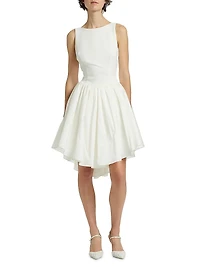 Pleated Fit & Flare Minidress