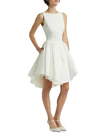 Pleated Fit & Flare Minidress