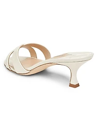 Callamu 50MM Patent Leather Slip-On Sandals