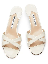 Callamu 50MM Patent Leather Slip-On Sandals