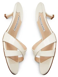 Callamu 50MM Patent Leather Slip-On Sandals