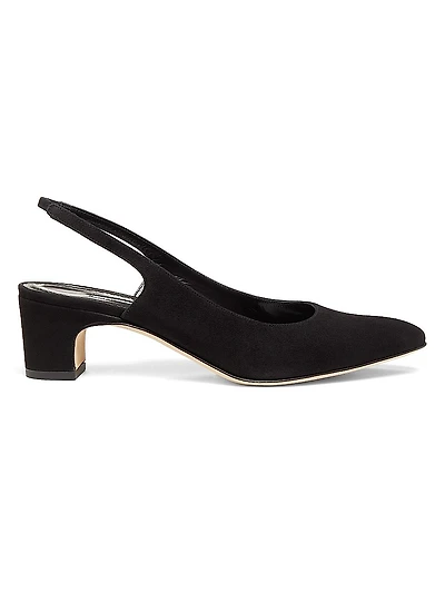 Sawraso 50MM Suede Slingback Pumps