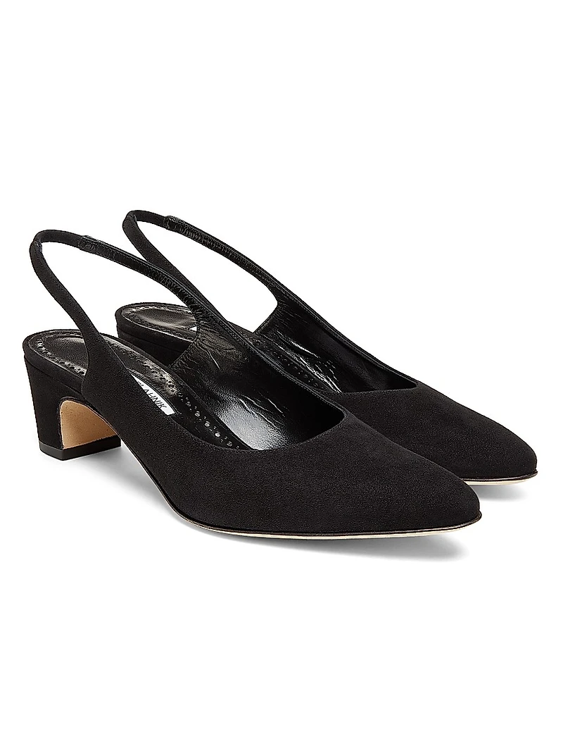 Sawraso 50MM Suede Slingback Pumps