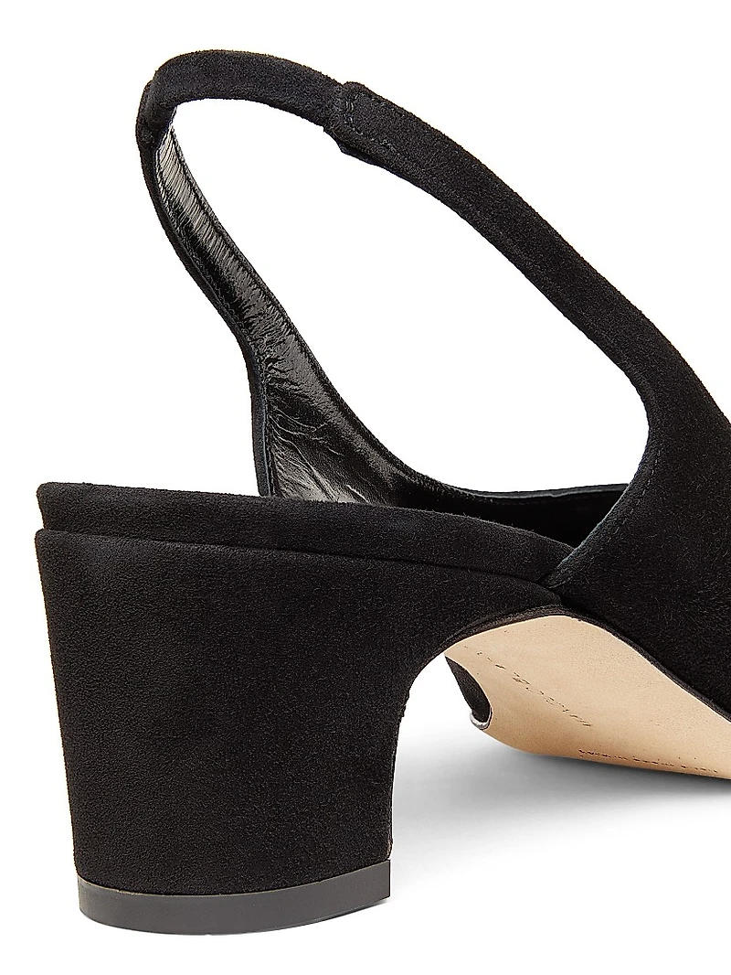 Sawraso 50MM Suede Slingback Pumps