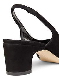 Sawraso 50MM Suede Slingback Pumps