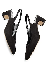Sawraso 50MM Suede Slingback Pumps