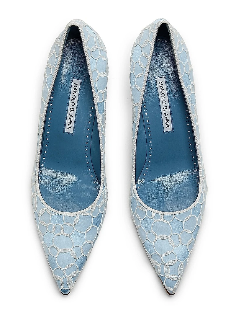 Neliraval Gala 90MM Embroidered Satin Pumps