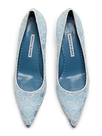 Neliraval Gala 90MM Embroidered Satin Pumps