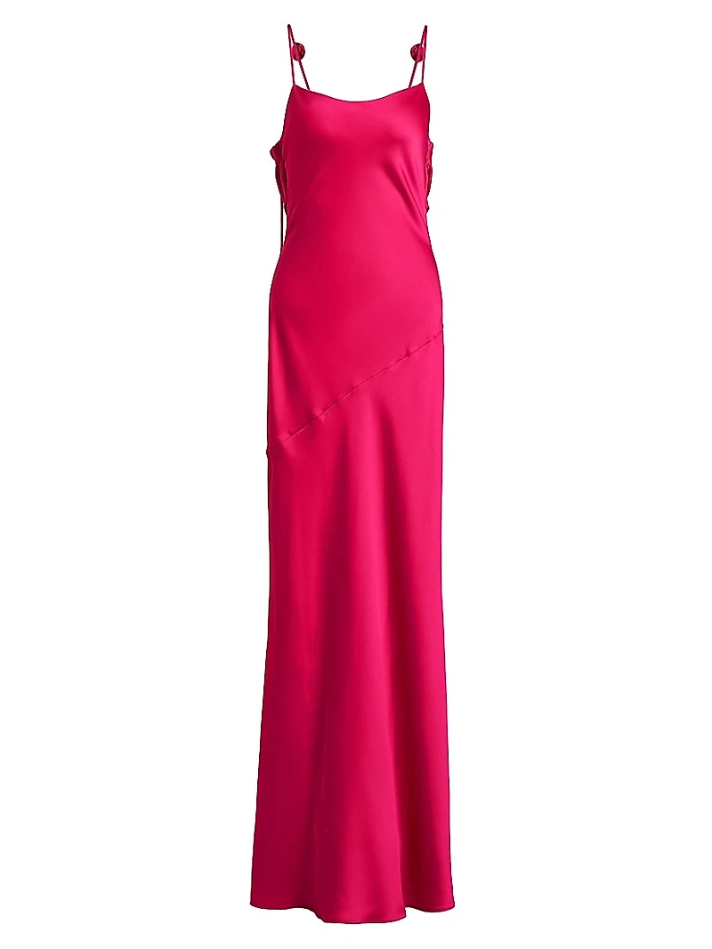 Hansel Bias-Cut Rosette Gown