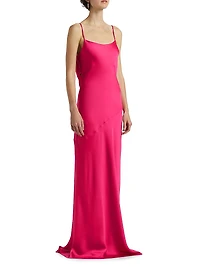 Hansel Bias-Cut Rosette Gown