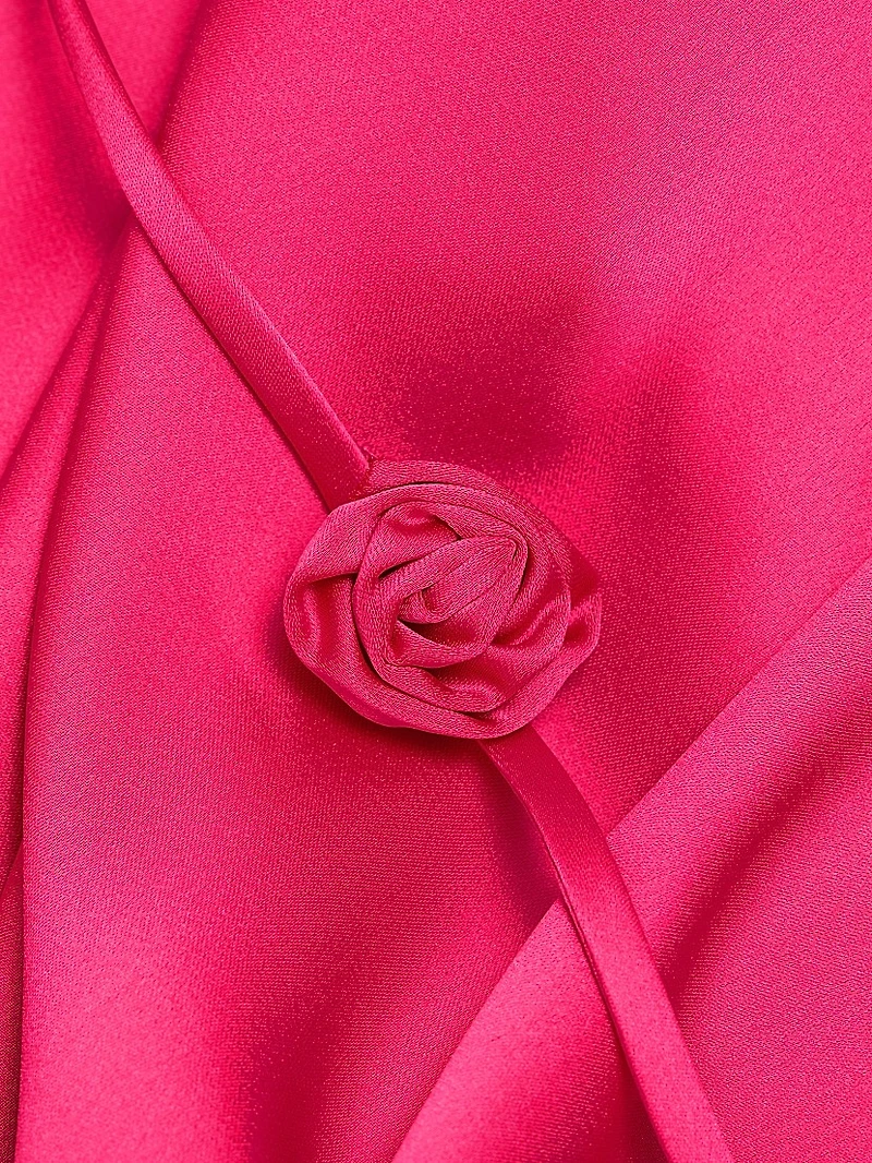 Hansel Bias-Cut Rosette Gown