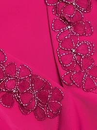 Kallie Beaded Floral Appliqué Gown