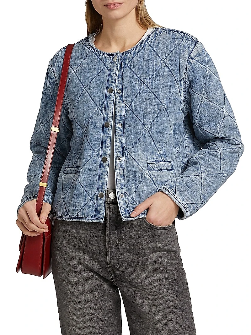 Ency Quilted Denim Jacket