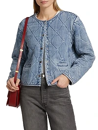 Ency Quilted Denim Jacket