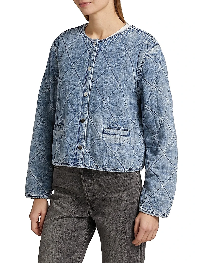 Ency Quilted Denim Jacket