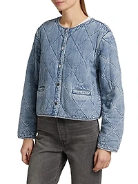 Ency Quilted Denim Jacket