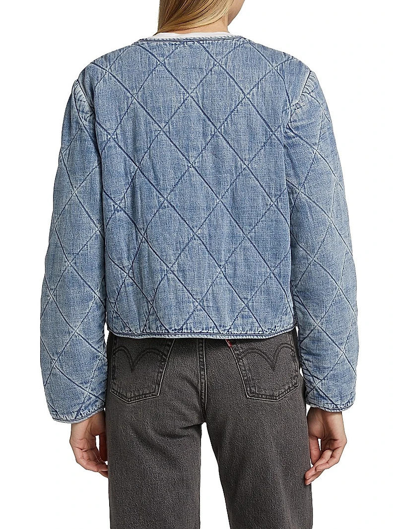 Ency Quilted Denim Jacket