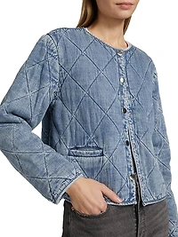 Ency Quilted Denim Jacket