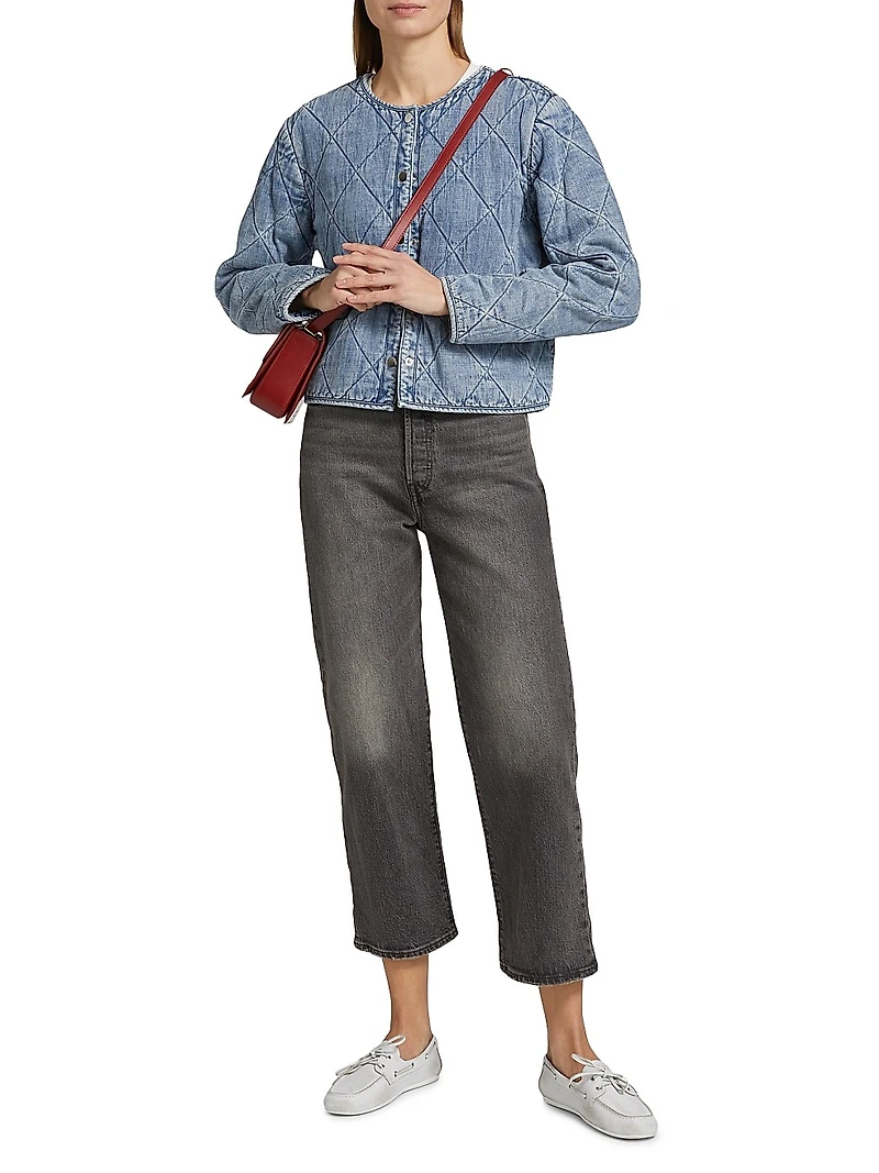 Ency Quilted Denim Jacket