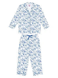 Women's Skydog Long Pajama Set