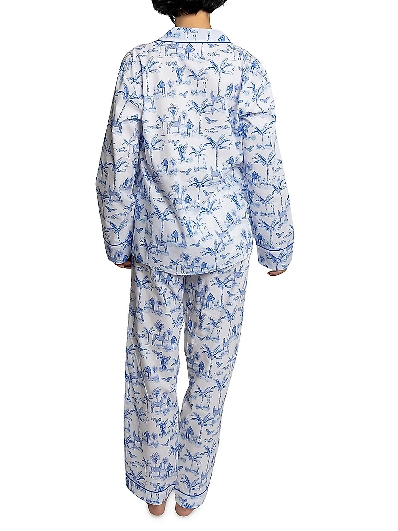 Women's Skydog Long Pajama Set