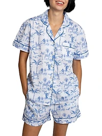 Women's Skydog Short Pajama Set