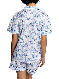 Women's Skydog Short Pajama Set