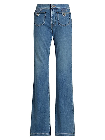 Beverly High-Rise Skinny Flare Jeans