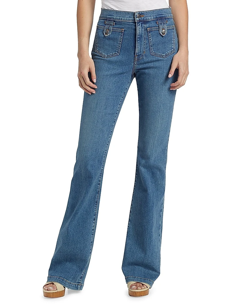 Beverly High-Rise Skinny Flare Jeans