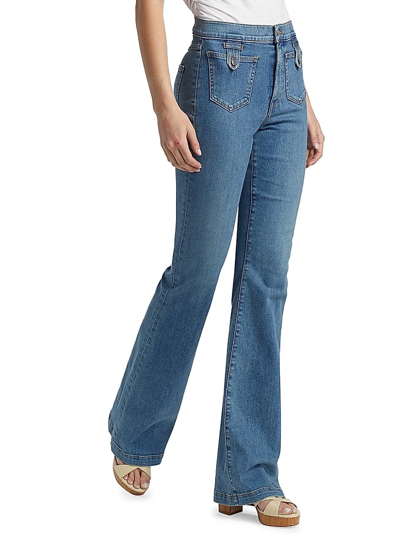 Beverly High-Rise Skinny Flare Jeans