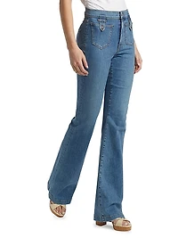Beverly High-Rise Skinny Flare Jeans