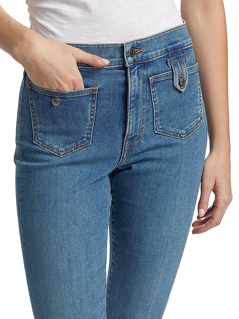 Beverly High-Rise Skinny Flare Jeans